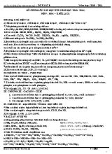 Đề cương ôn thi học kì I (năm học 2010 - 2011) môn  Hoá  Khối 11